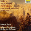 Johannes Brahms&nbsp;-&nbsp;Rhapsodies pour alto