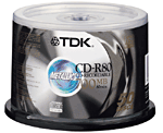 TDK CD-R 80 min x 50