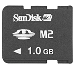 SanDisk Memory Stick Micro (M2) 1 Go - Carte Memoire