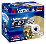 Verbatim CD-R LightScribe 80 min x 10