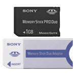 Sony Memory Stick Pro Duo 1 Go + Adaptateur Overpack Pour PSP