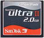 Sandisk carte CompactFlash Ultra II 2 Go