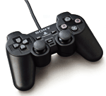 Sony manette analogique vibrante noire pour PlayStation 2