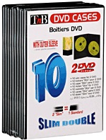 T'nB boîtier DVD Slim Double noir x 10