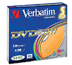 Verbatim DVD+RW 4,7 Go x 5  Couleur