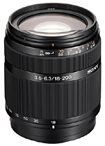 Sony DT 18 - 200 mm f/3.5 - 6.3