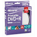 Web market place, le comparateur de prix du web: Memorex DVD+R 4,7 Go imprimable x 10