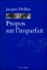 Propos sur l'imparfait