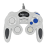 Bigben Manette Analogique Vibrante Blanche Perle pour GameCube et Nintendo Wii