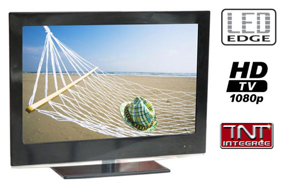 Diagonale de l'�cran : 56 cm, HD TV, TNT int�gr�e SD MPEG2