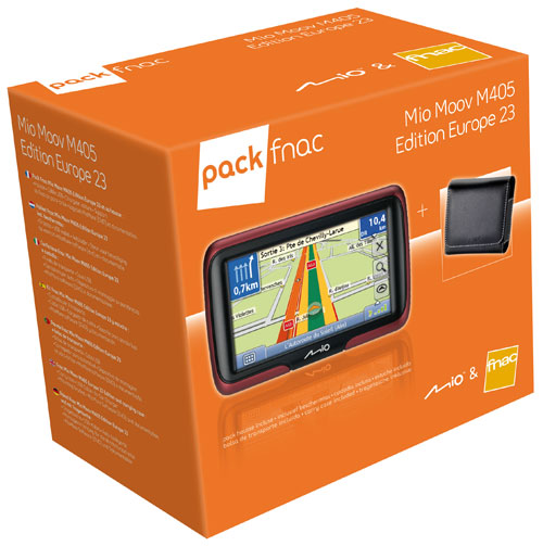 GPS Mio Moov M405 - Europe + Housse en cuir - Pack Fnac