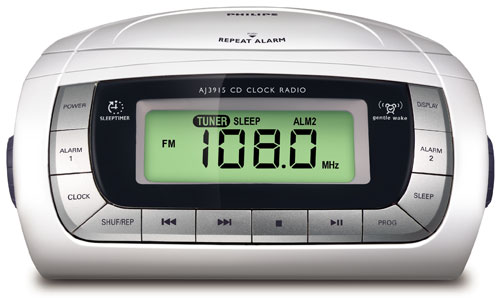 Philips Radio-r&eacute;veil avec lecteur CD - AJ3915