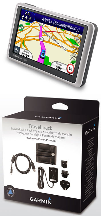 GPS Garmin n&uuml;vi 1340T Europe + Pack de 3 accessoires pour GPS n&uuml;vi