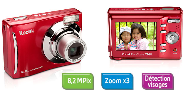 Kodak EasyShare C140 Rouge