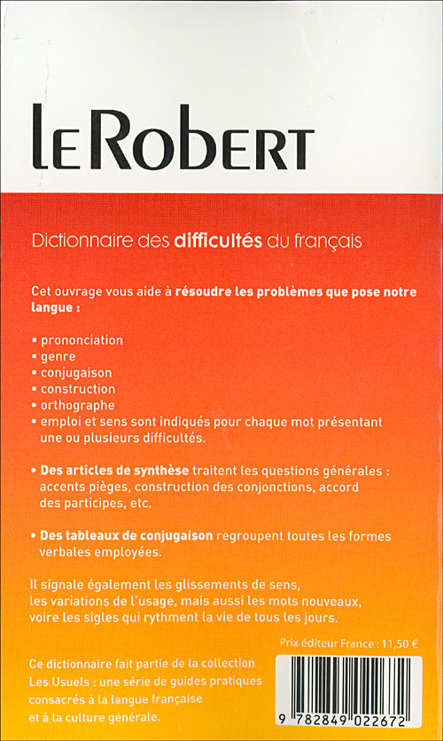 Dictionnaire des difficultés du français