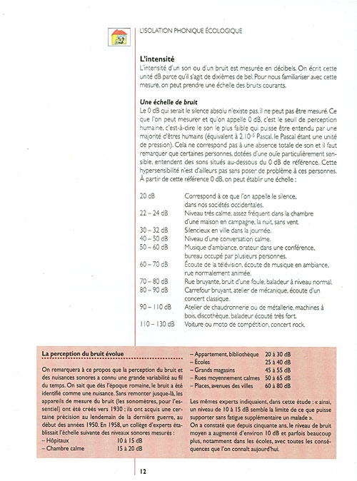 L'isolation phonique écologique