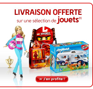 LIVRAISON OFFERTE sur une sélection de jouets !