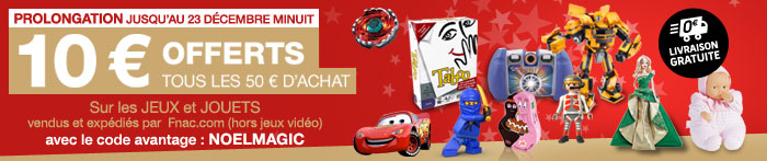 10&euro; offerts tous les 100&euro; d'achat