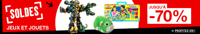 Soldes Jouets : jusqu'à -70%