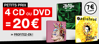 4 CD ou DVD = 20&euro;