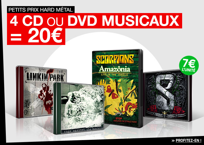 4 CD ou DVD musicaux = 20&euro;
