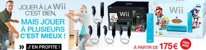 Packs de consoles Wii pour jouer à plusieurs