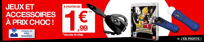 Jeux et accessoires à prix choc !
