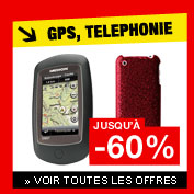Soldes GPS, téléphones